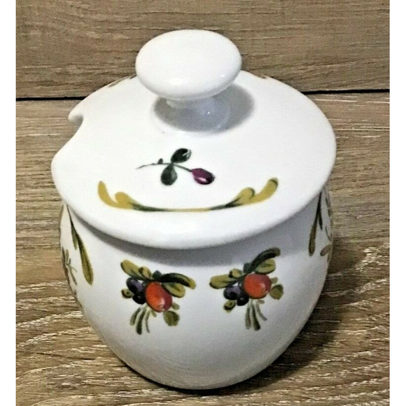 Gerold Porzellan Fruit Jam Pot with Lid West Germany #7883 (R-29) - Picture 3 of 6